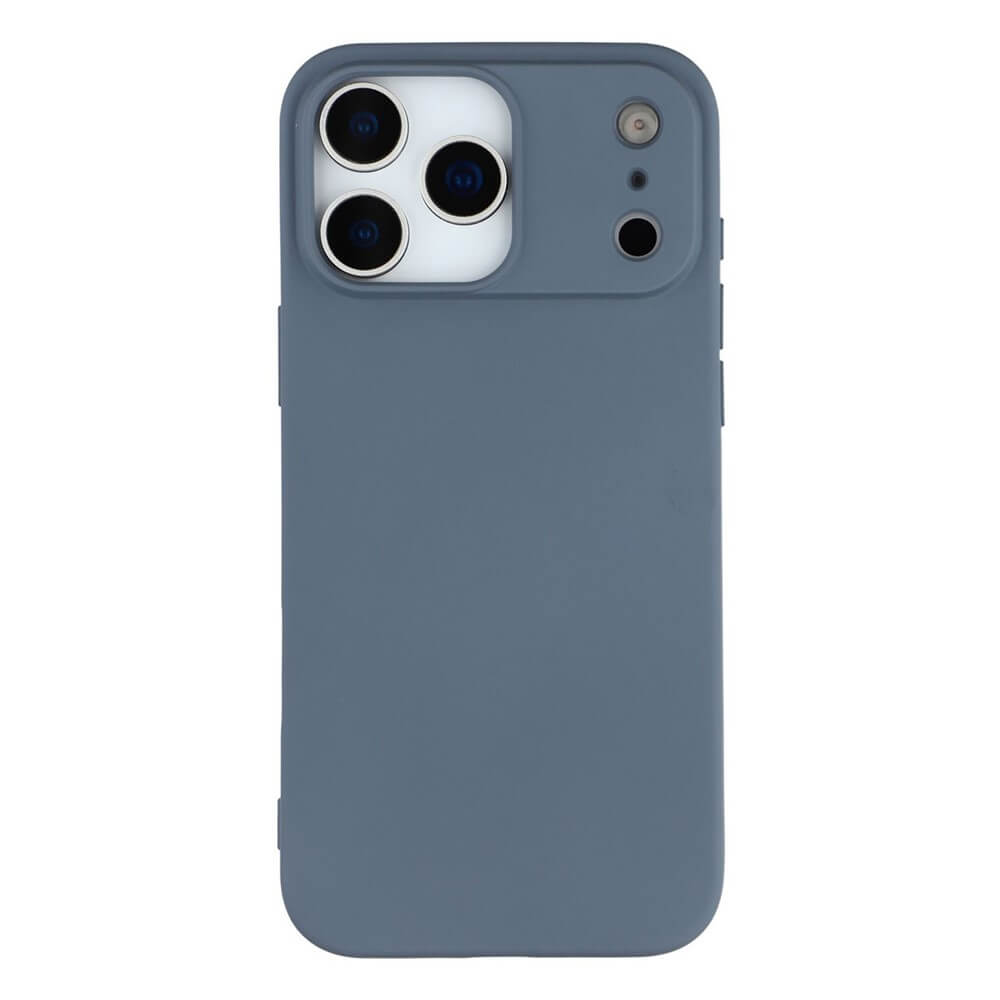 Die Cover-Discount iPhone 17 Pro Max Silikon Gummi Hülle in Unifarbe schützt Smartphones mit drei Rückkameras und zwei Sensoröffnungen - eine stylische, strapazierfähige Handyhülle für den Alltag.