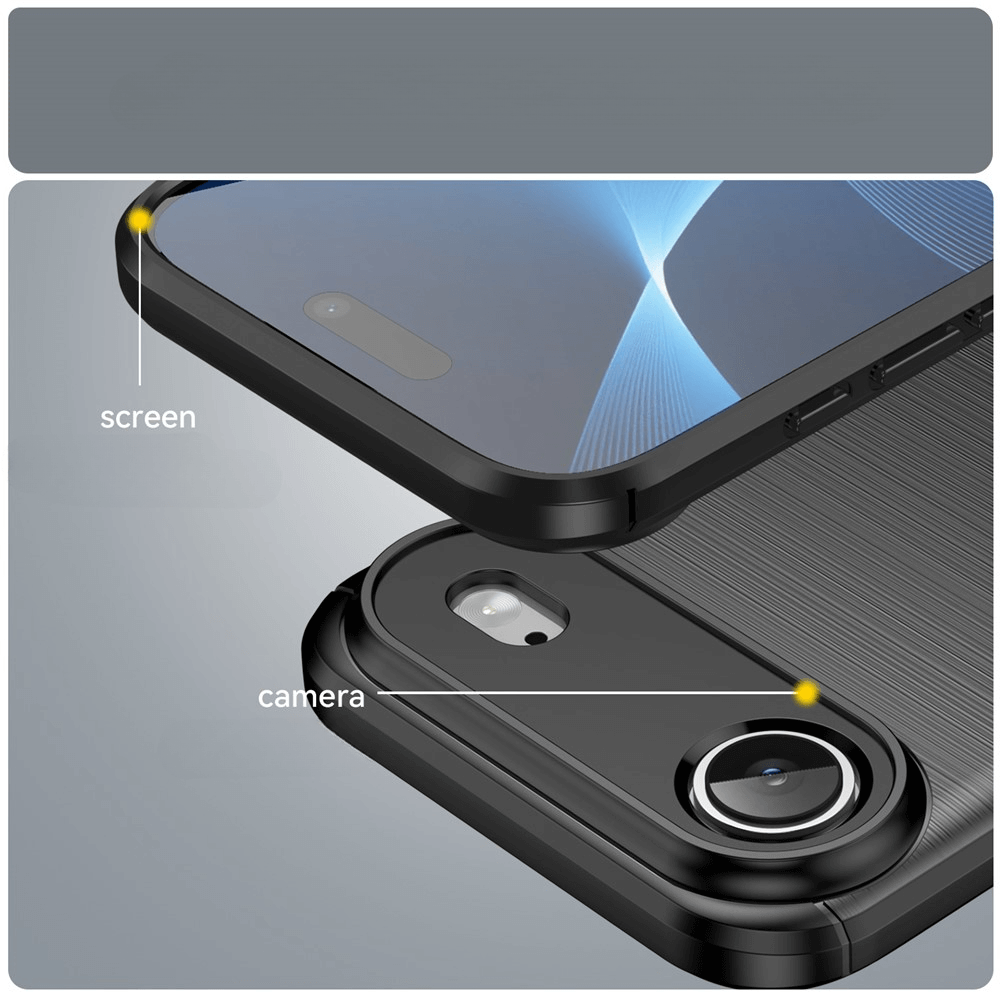 iPhone 17 Air - Metal Carbon Look Case