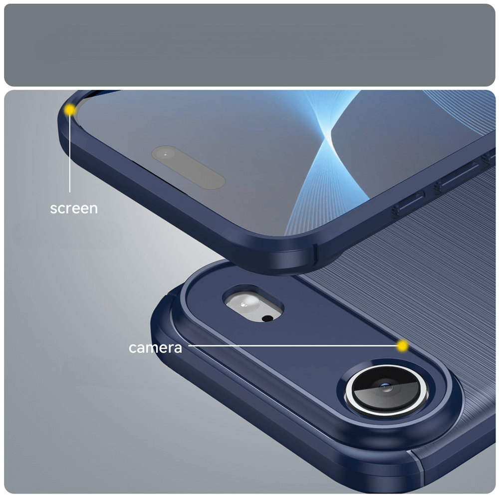 iPhone 17 Air - Metal Carbon Look Case