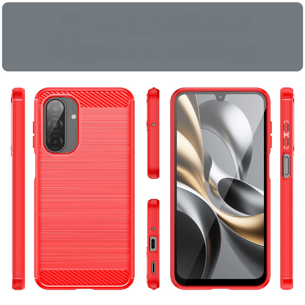 Galaxy A17 / A16 / A26 - Coque look métal carbone