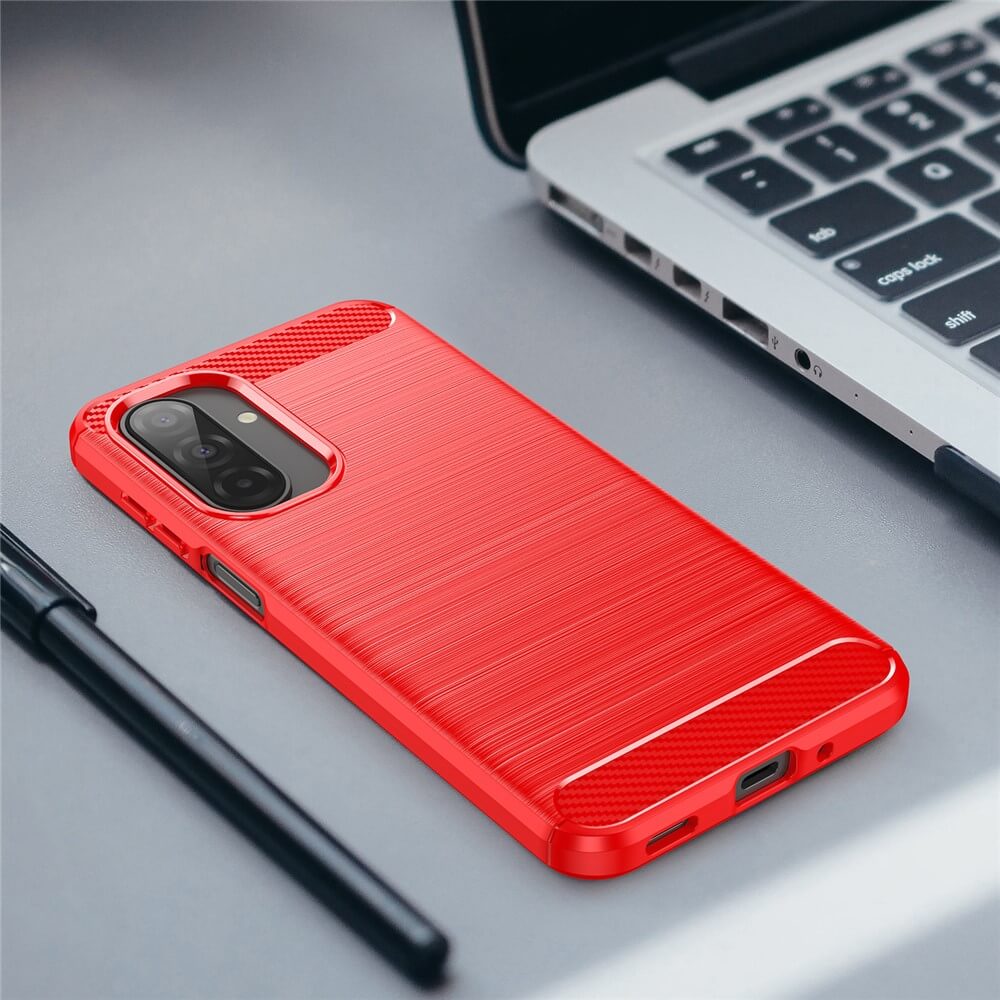 Galaxy A17 / A16 / A26 - Coque look métal carbone