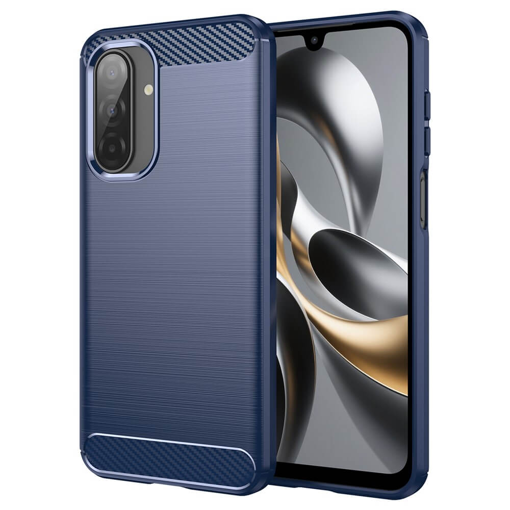 Galaxy A17 / A16 / A26 - Coque look métal carbone