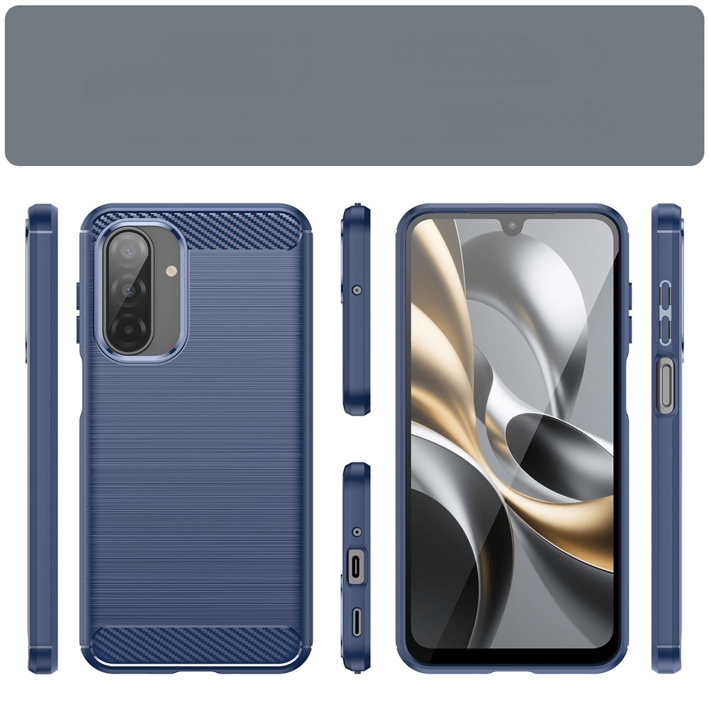 Galaxy A17 / A16 / A26 - Coque look métal carbone