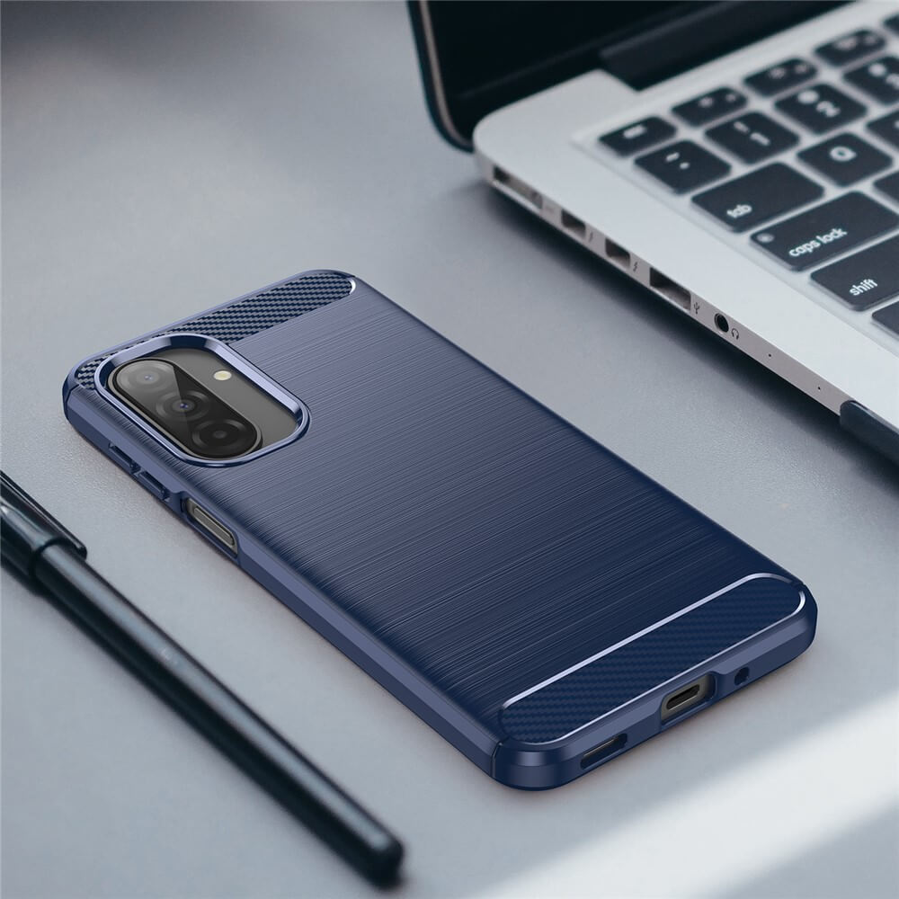 Galaxy A17 / A16 / A26 - Coque look métal carbone