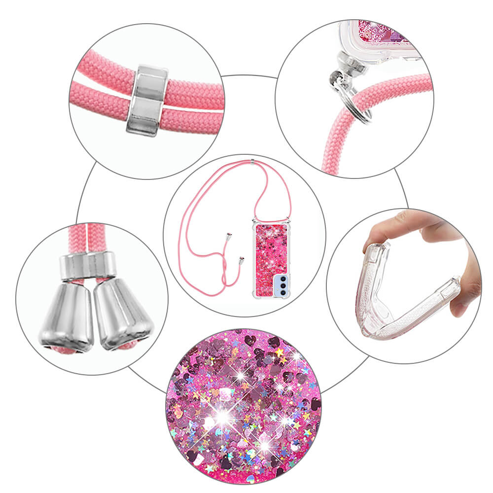 Galaxy A17 / A26 - Glitter case with Lanyard
