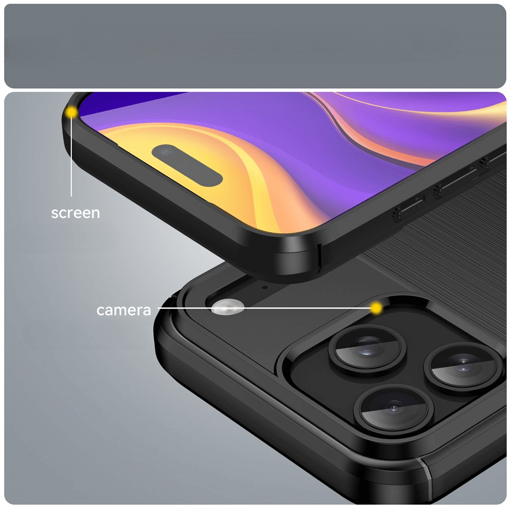 iPhone 17 Pro Max - Metal Carbon Look Case