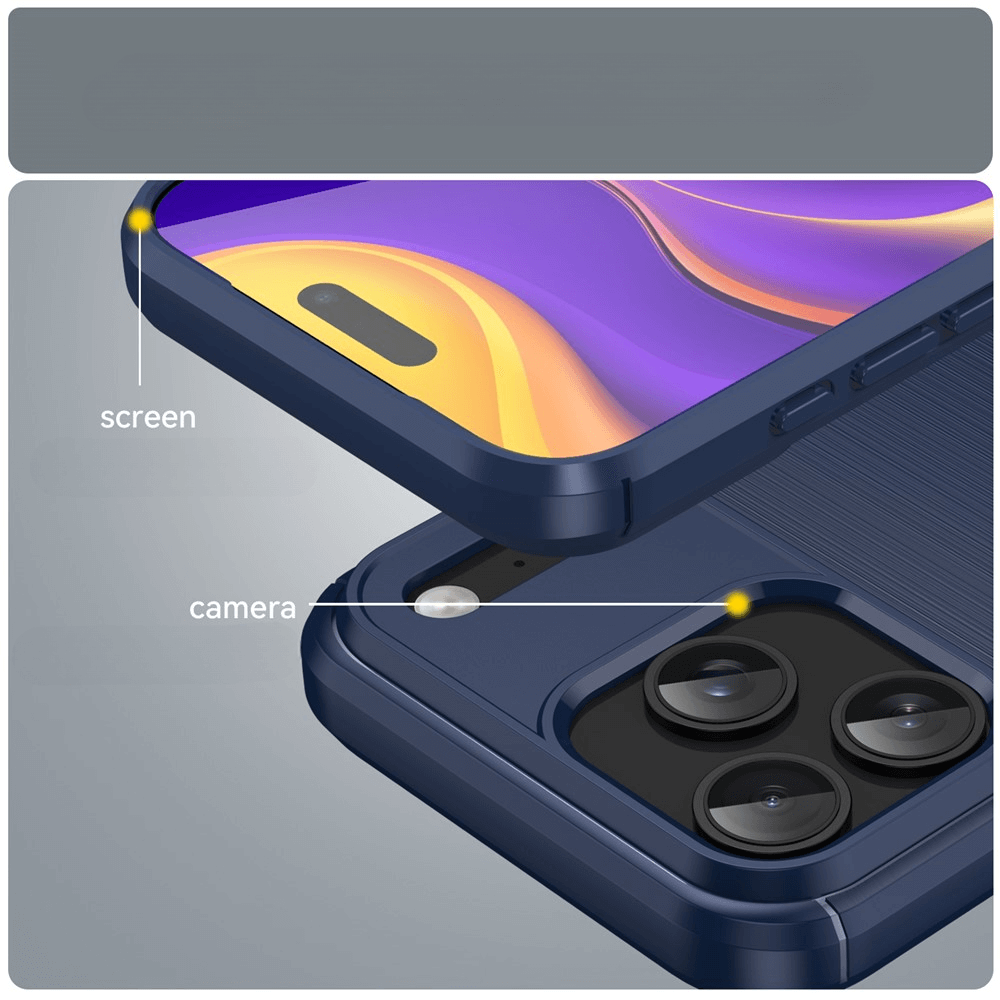 iPhone 17 Pro Max - Metal Carbon Look Case