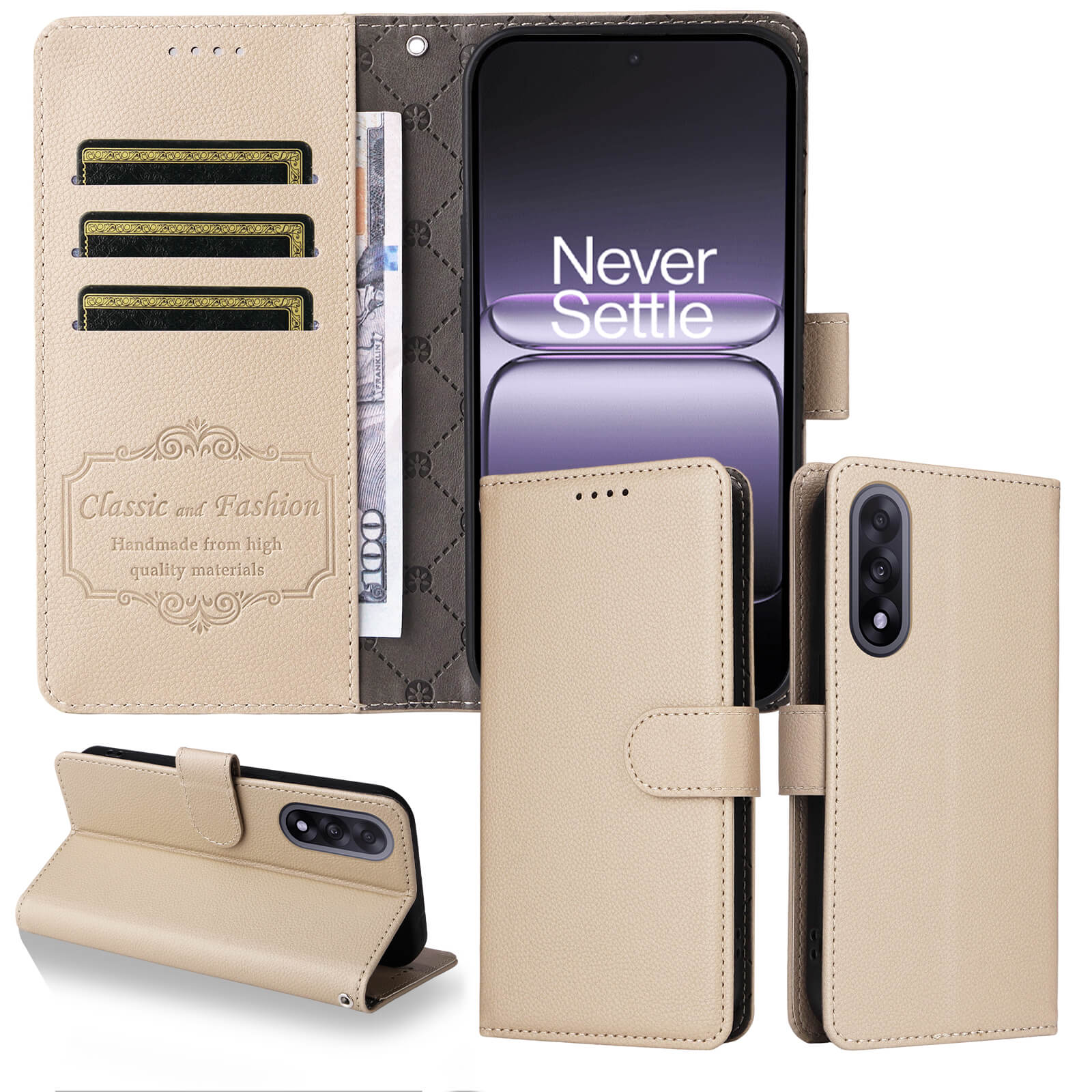 OnePlus Nord 5 - Leather-look case with textured surface