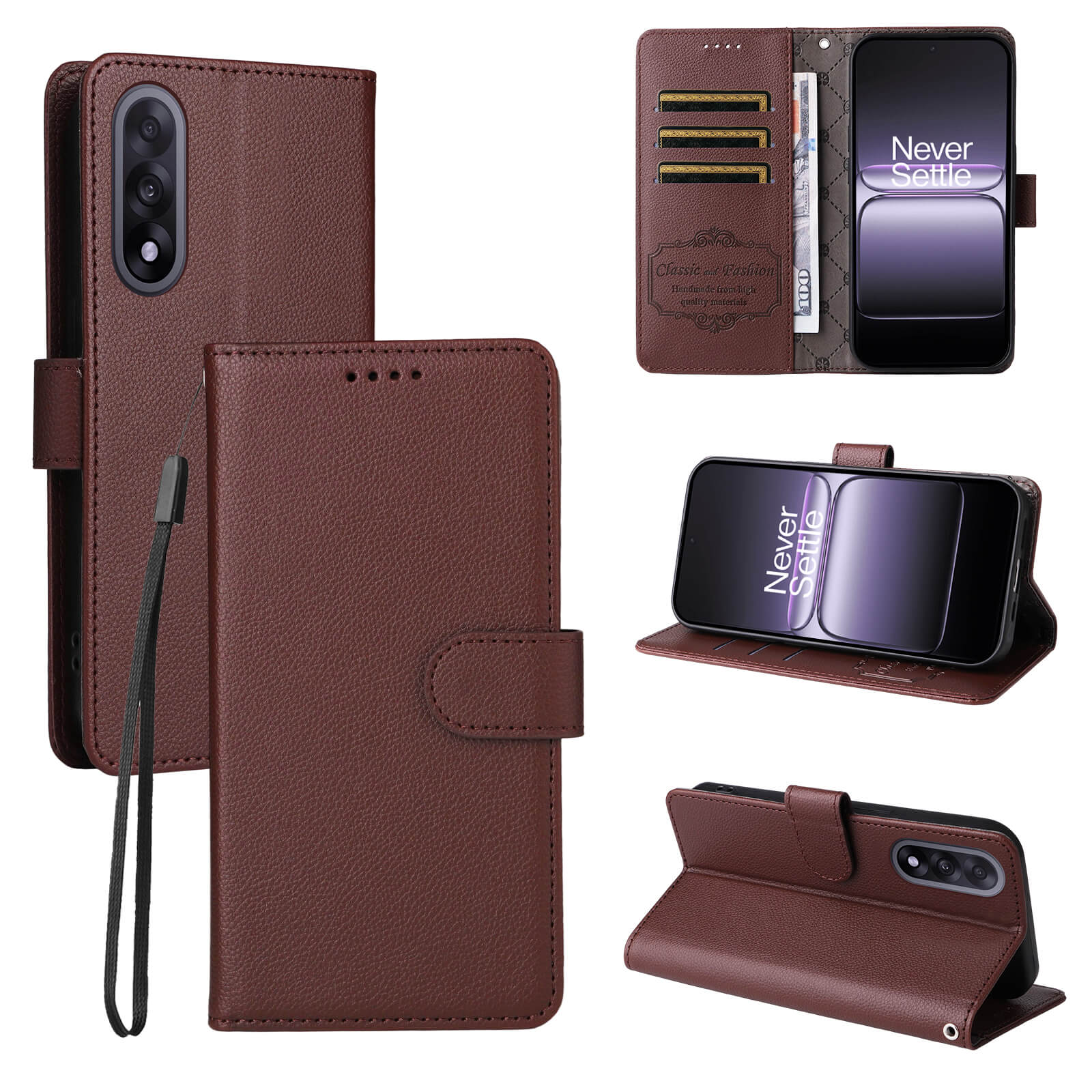 OnePlus Nord 5 - Leather-look case with textured surface