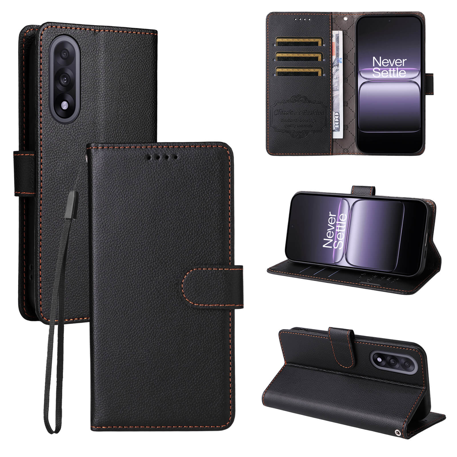 OnePlus Nord 5 - Leather-look case with textured surface