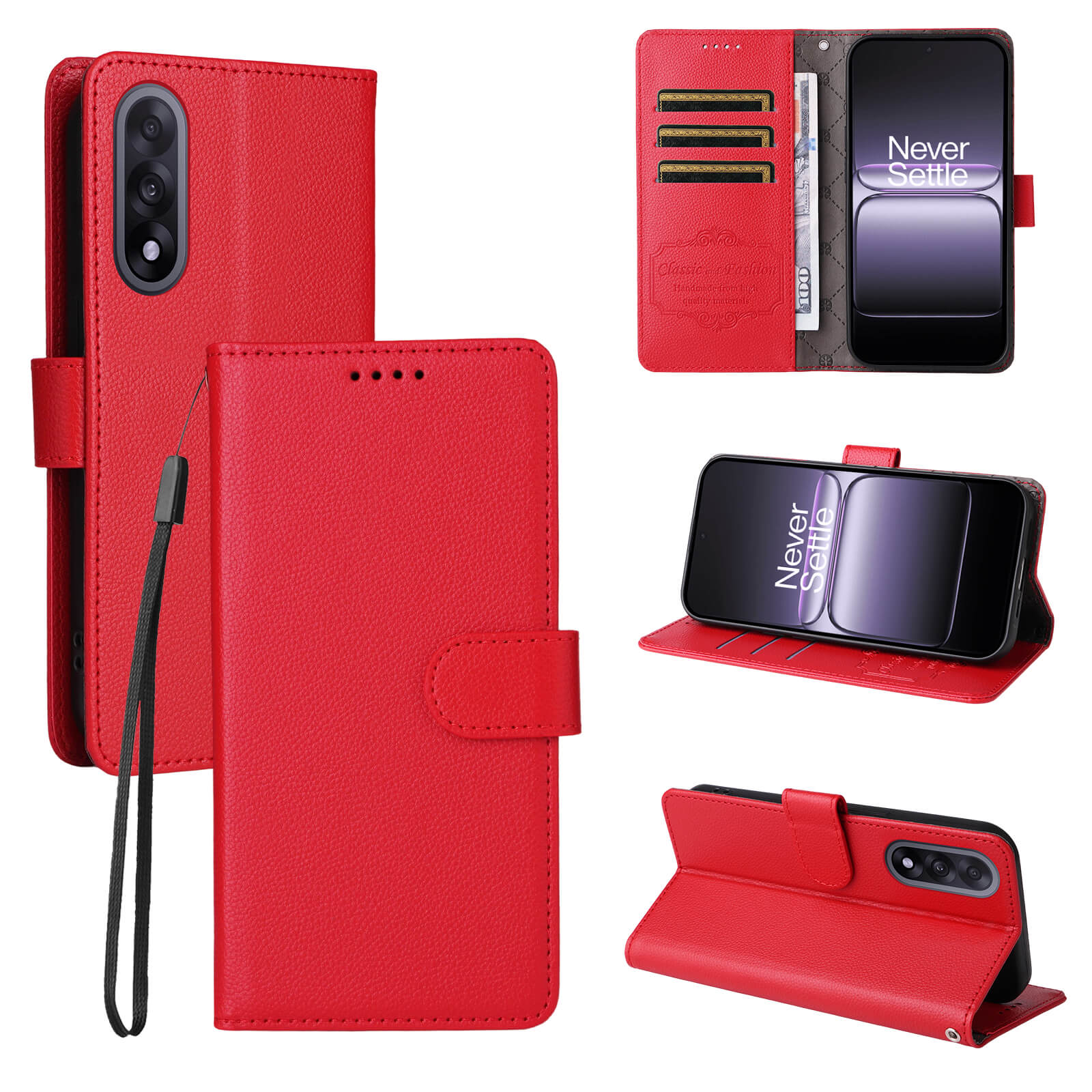 OnePlus Nord 5 - Leather-look case with textured surface