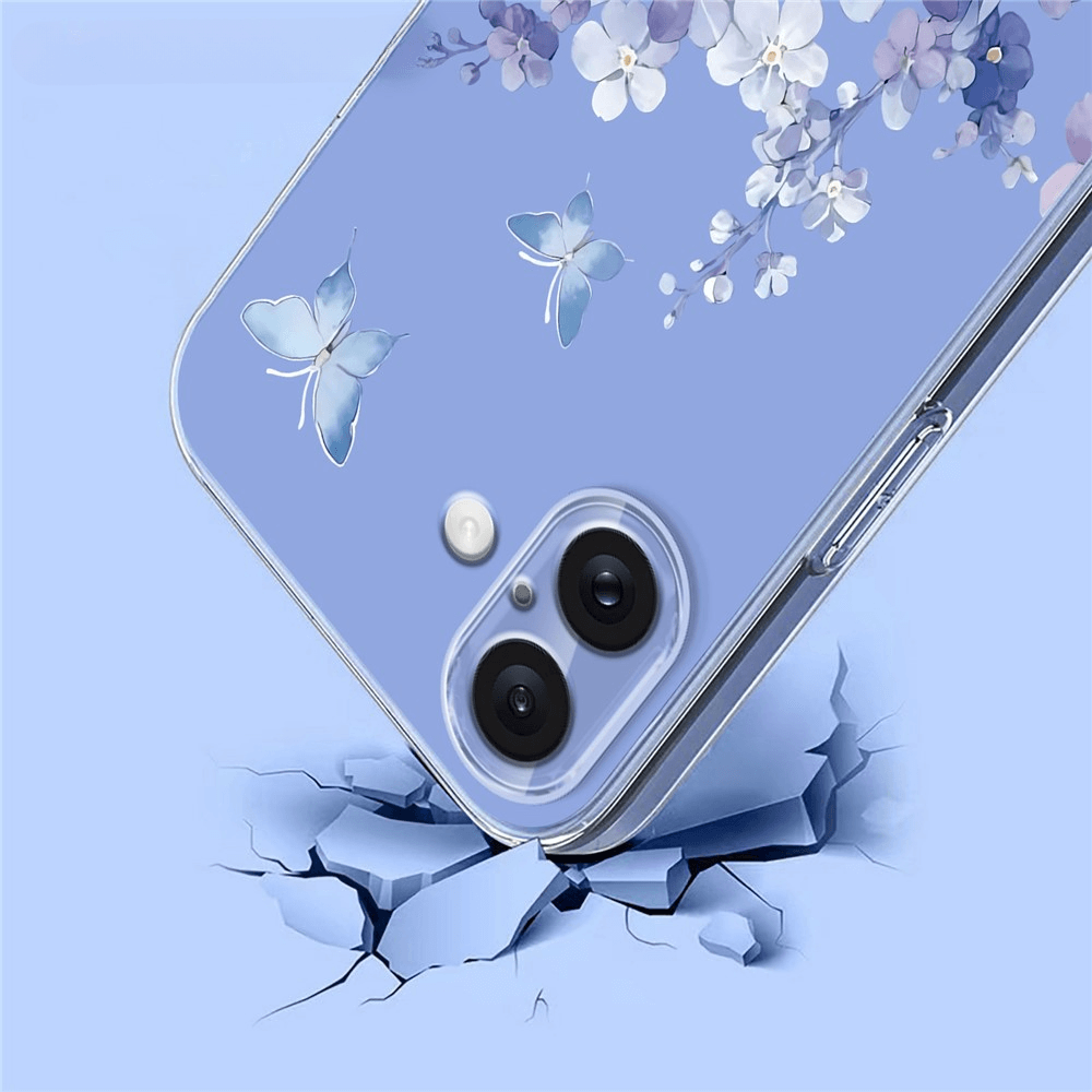 iPhone 17 - Silikon Gummi Hülle Blumen