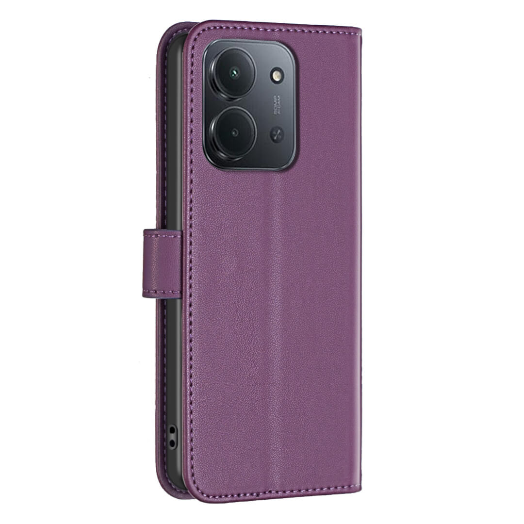 Xiaomi Redmi 15C - Étui en cuir BINFEN avec bloqueur RFID