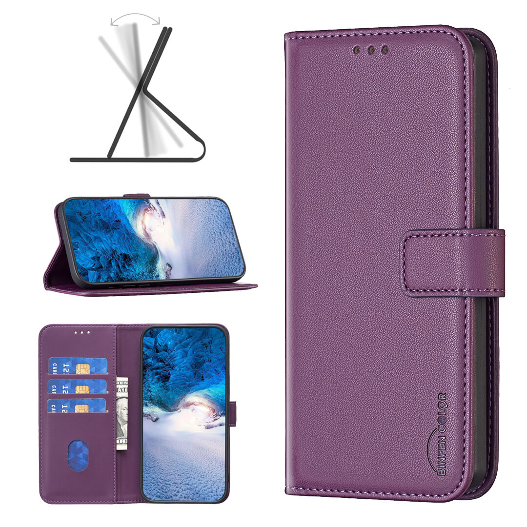 Xiaomi Redmi 15C - Étui en cuir BINFEN avec bloqueur RFID