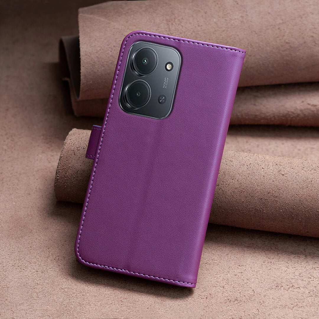 Xiaomi Redmi 15C - Étui en cuir BINFEN avec bloqueur RFID