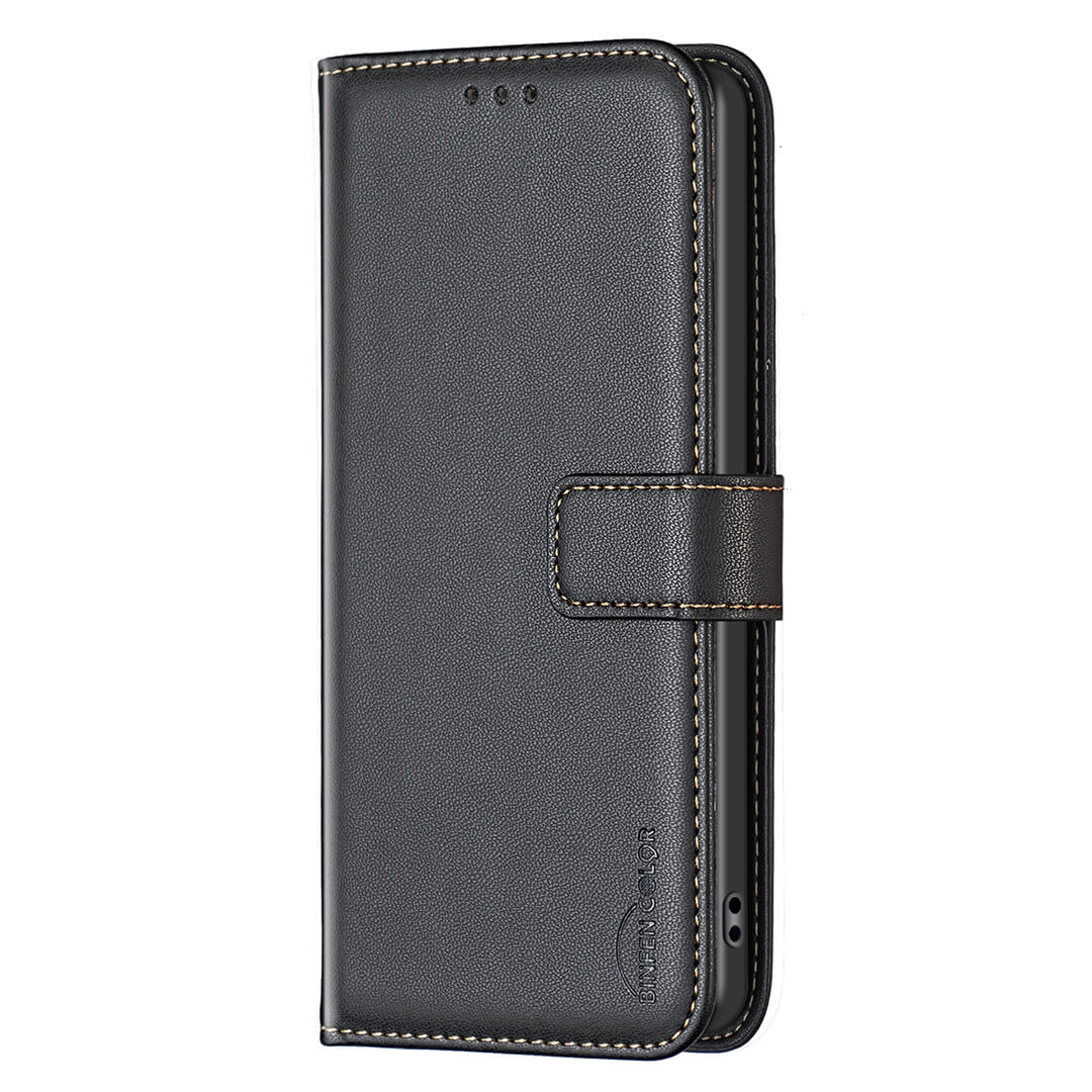 Xiaomi Redmi 15C - Étui en cuir BINFEN avec bloqueur RFID