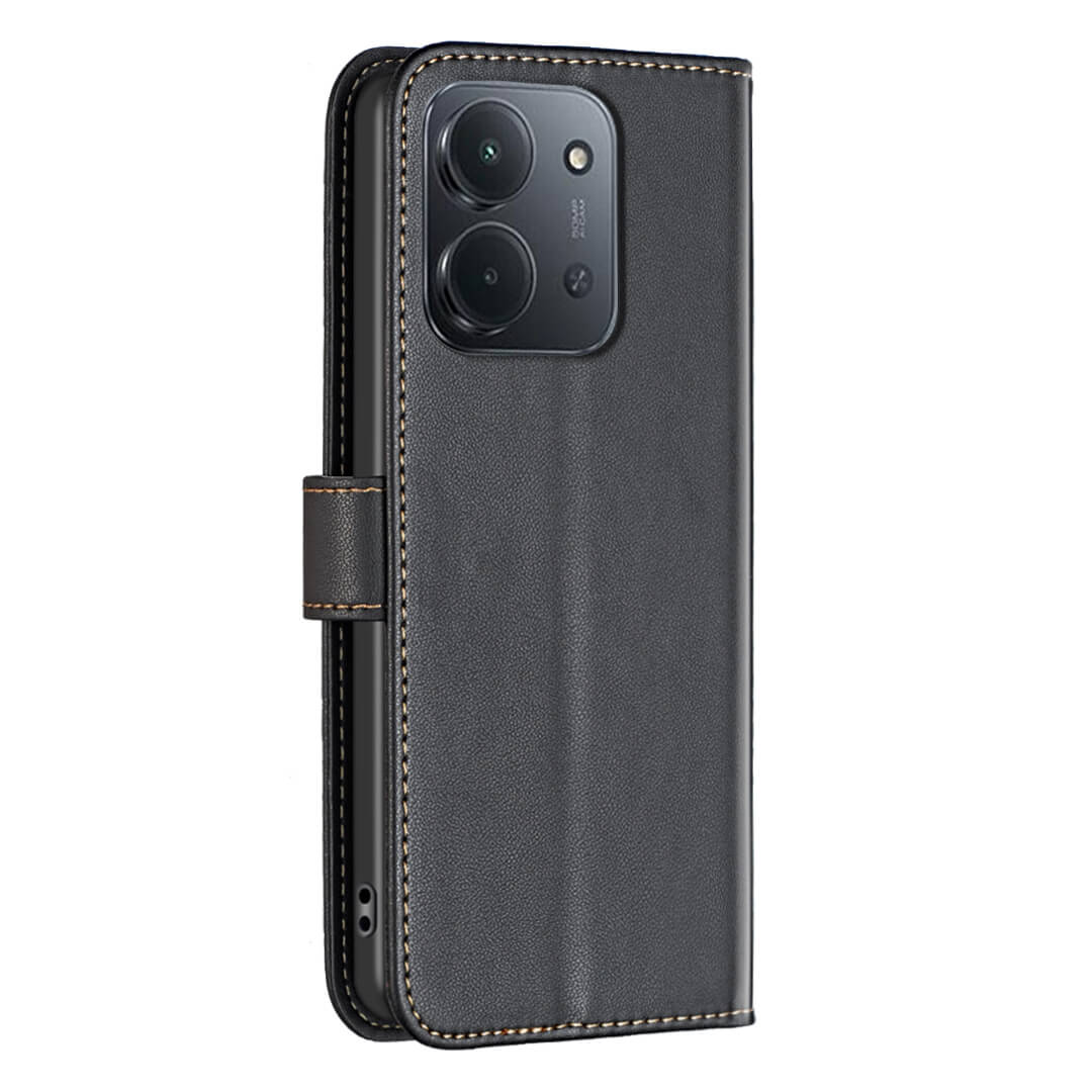 Xiaomi Redmi 15C - Étui en cuir BINFEN avec bloqueur RFID