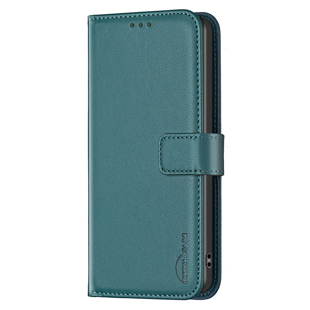 Xiaomi Redmi 15C - Étui en cuir BINFEN avec bloqueur RFID