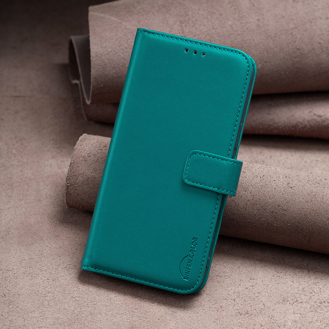Xiaomi Redmi 15C - Étui en cuir BINFEN avec bloqueur RFID