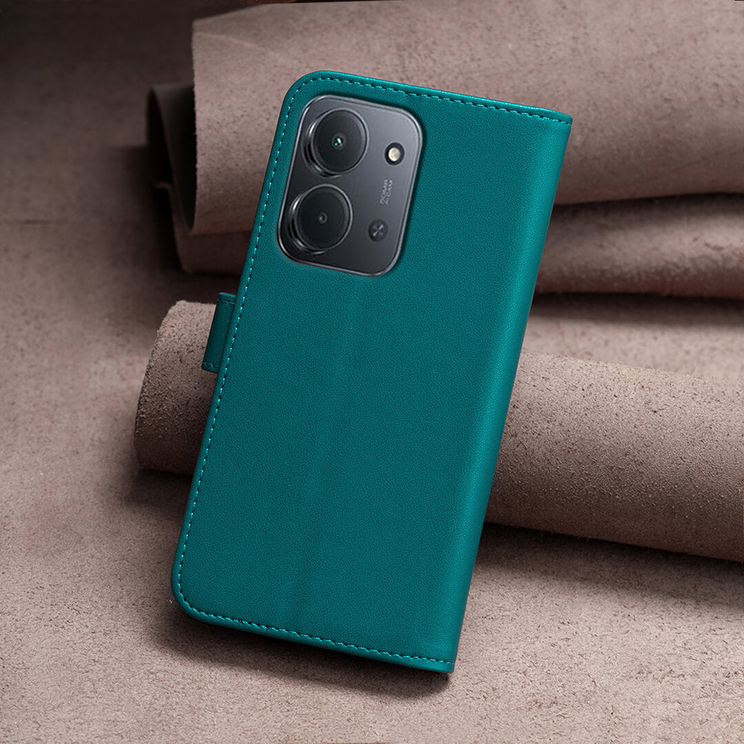 Xiaomi Redmi 15C - Étui en cuir BINFEN avec bloqueur RFID