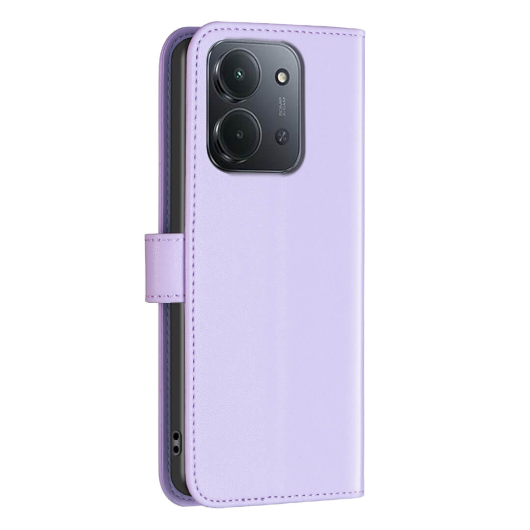 Xiaomi Redmi 15C - Étui en cuir BINFEN avec bloqueur RFID