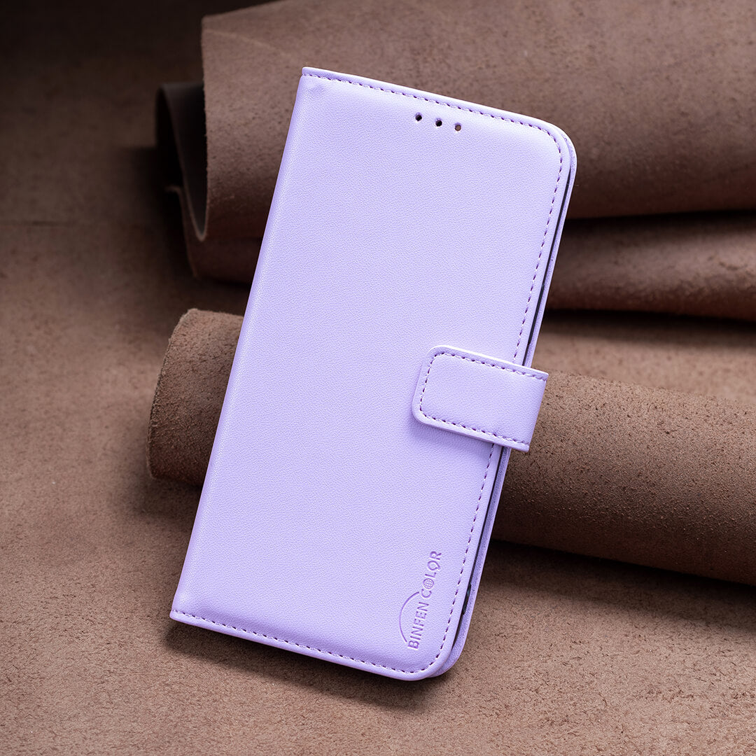 Xiaomi Redmi 15C - Étui en cuir BINFEN avec bloqueur RFID