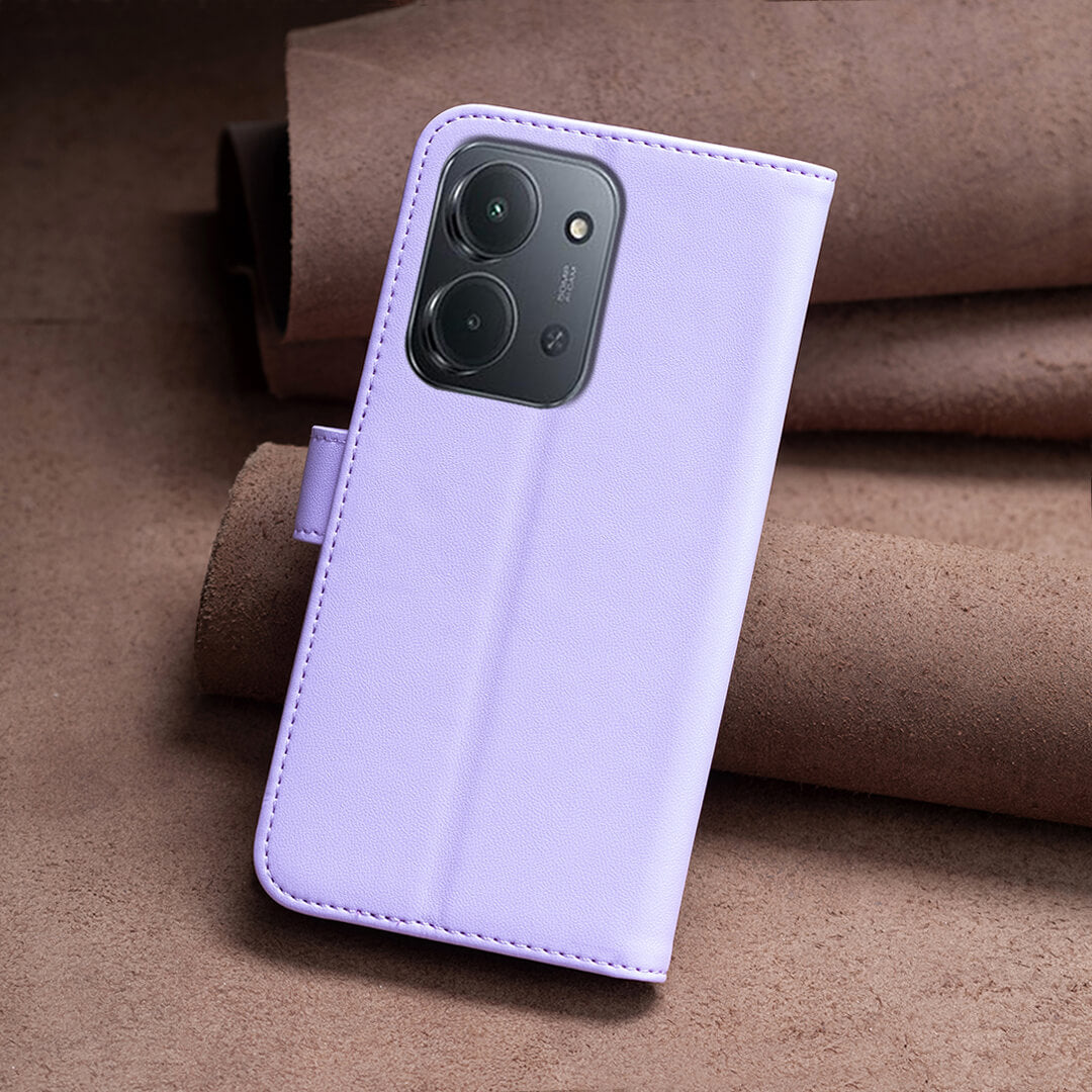 Xiaomi Redmi 15C - Étui en cuir BINFEN avec bloqueur RFID