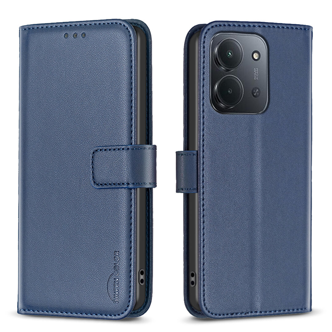 Xiaomi Redmi 15C - Étui en cuir BINFEN avec bloqueur RFID