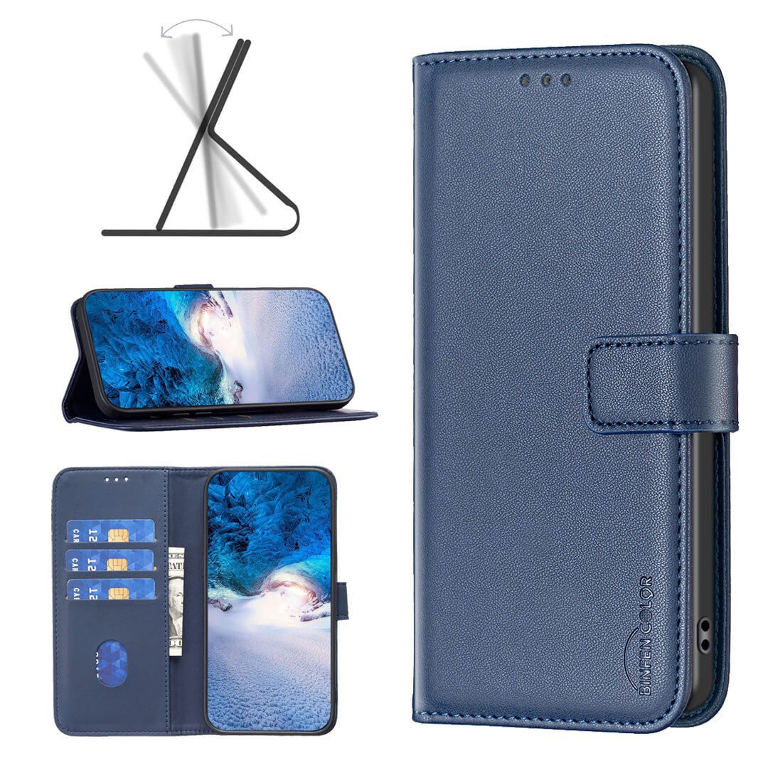 Xiaomi Redmi 15C - Étui en cuir BINFEN avec bloqueur RFID