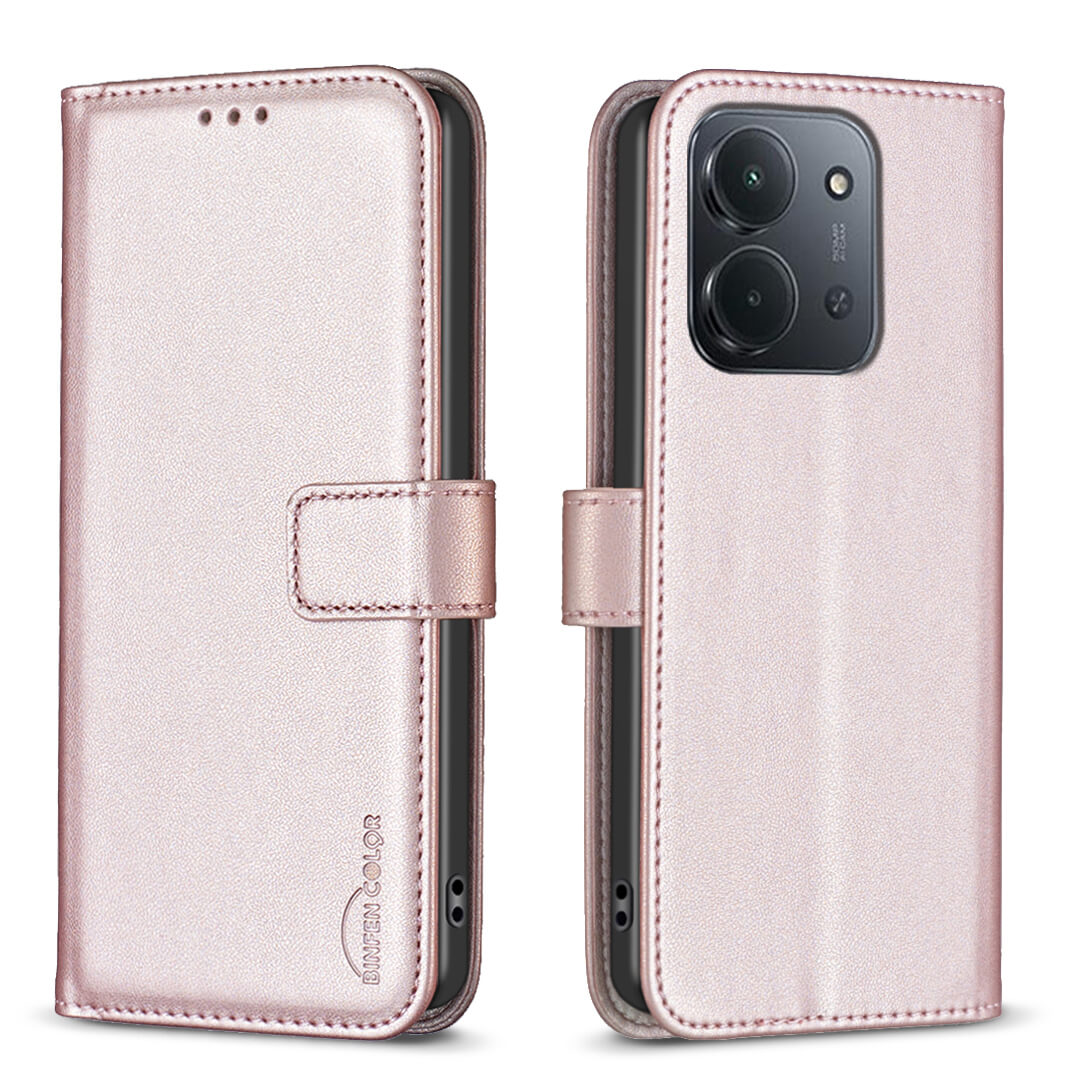 Xiaomi Redmi 15C - Étui en cuir BINFEN avec bloqueur RFID