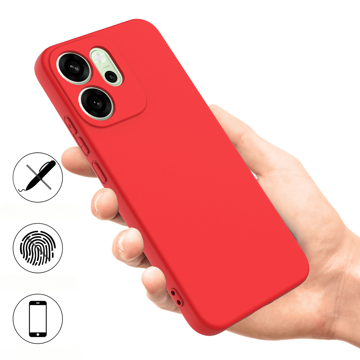 OPPO Reno14 F - Silicone Rubber Case