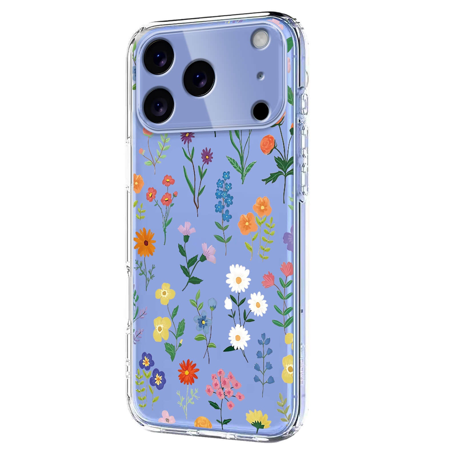 iPhone 17 Pro - Coque en caoutchouc silicone fleures