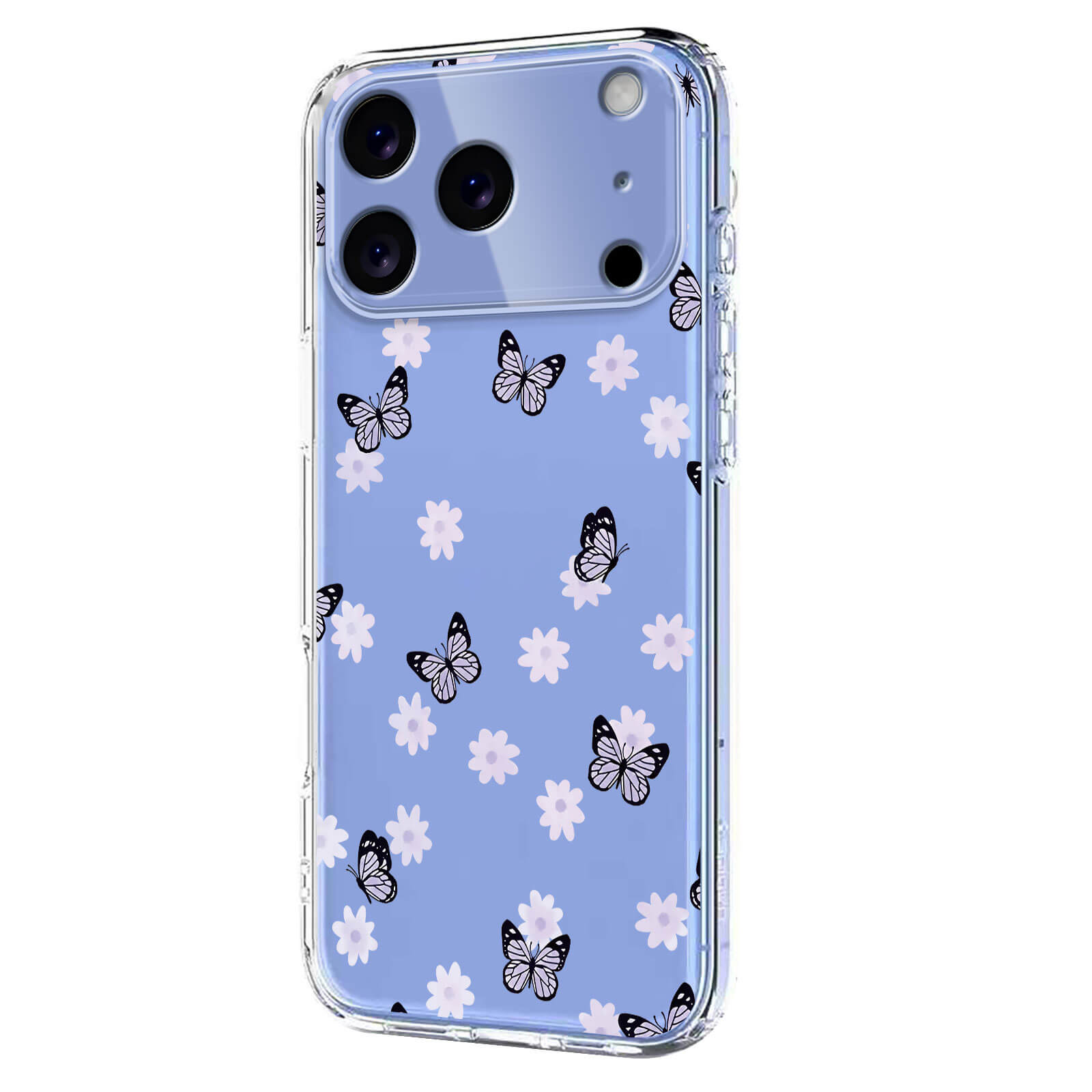 iPhone 17 Pro - Coque en caoutchouc silicone fleures