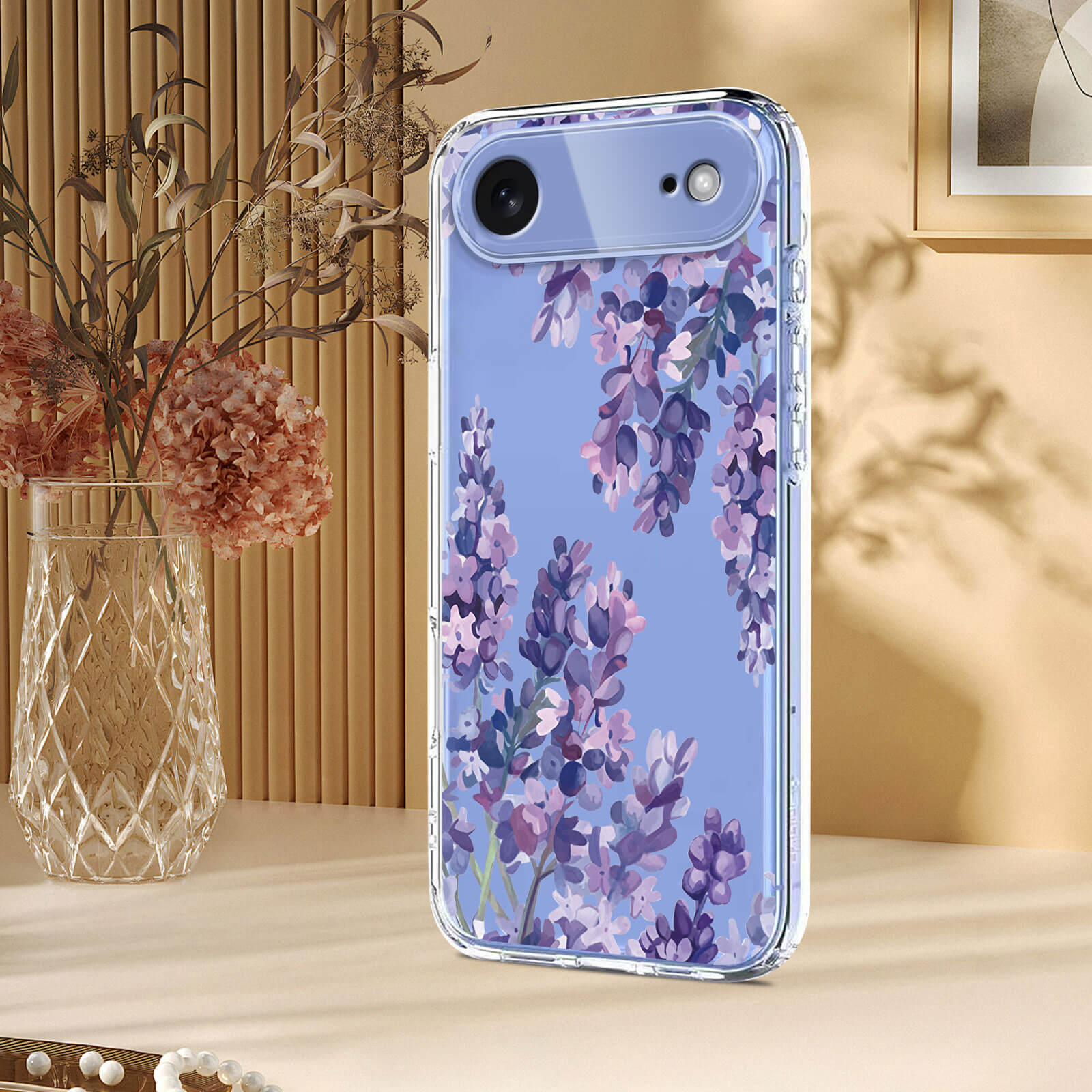 iPhone 17 Air - Silikon Gummi Hülle Blumen