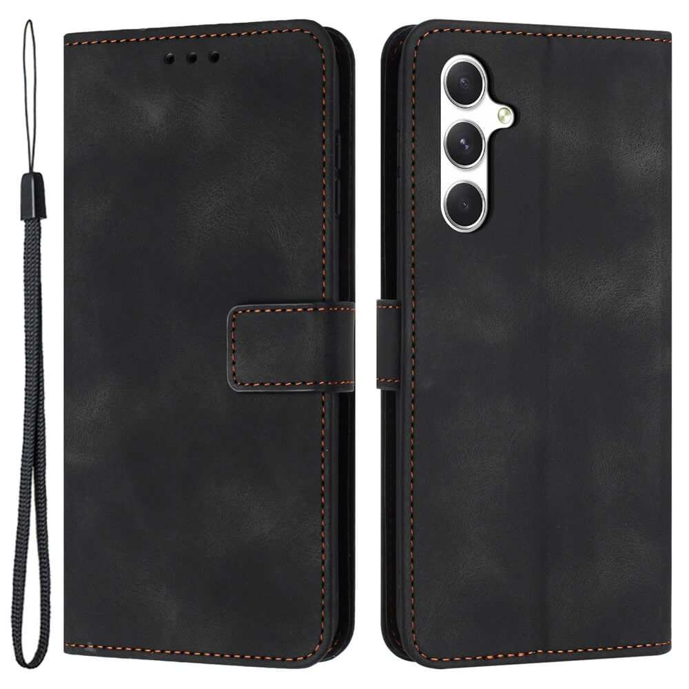 Galaxy A17 / A16 / A26 – Suede Look Wallet in Vintage Design