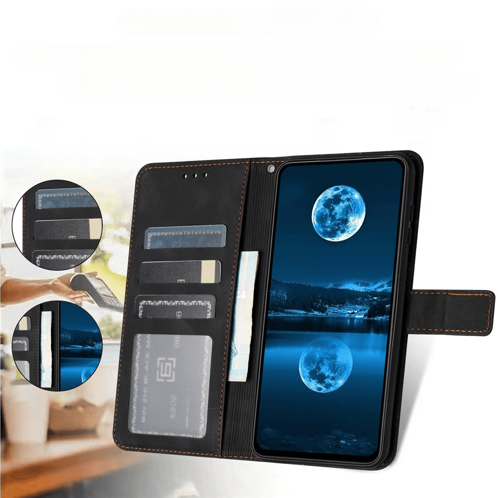 Galaxy A17 / A16 / A26 – Suede Look Wallet in Vintage Design