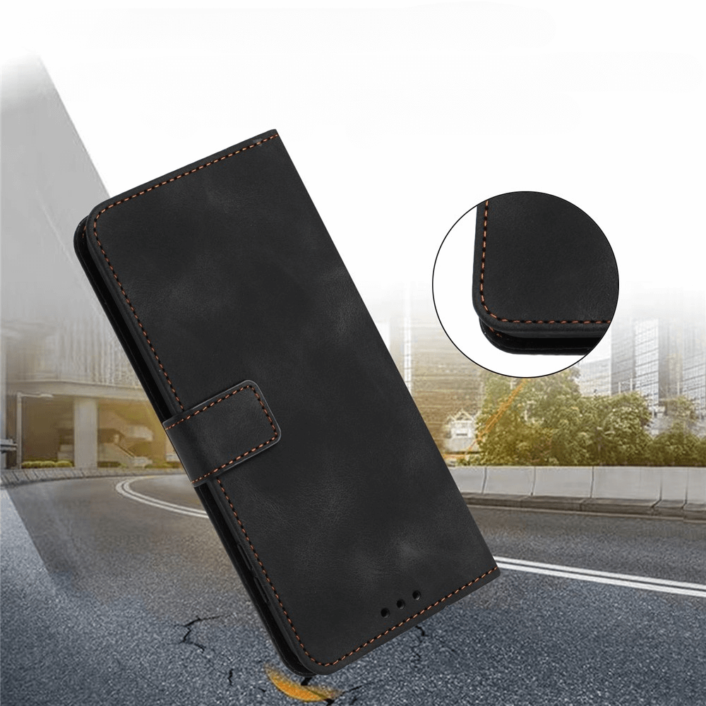 Galaxy A17 / A16 / A26 – Suede Look Wallet in Vintage Design