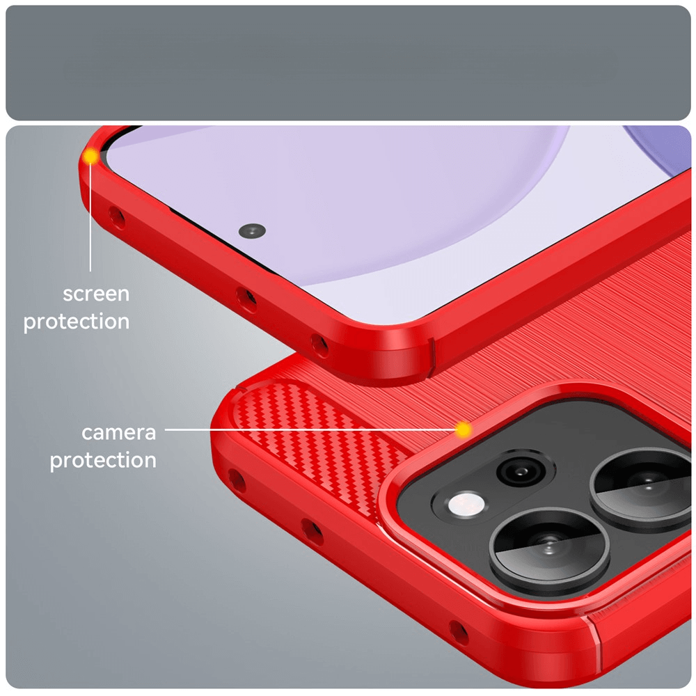 OPPO Reno14 F - Metall Carbon Look Hülle