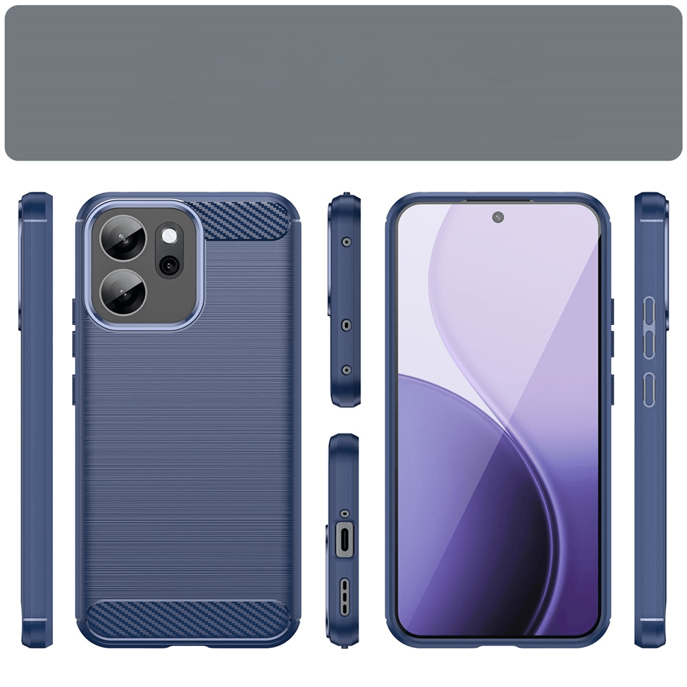 OPPO Reno14 F - Metall Carbon Look Hülle
