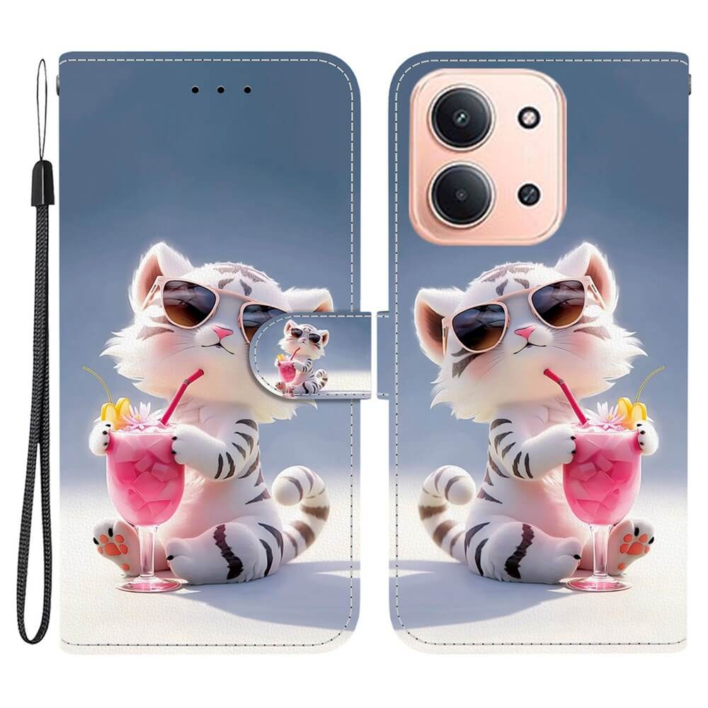 Xiaomi Redmi 15C - Étui pour portable à rabat avec motif