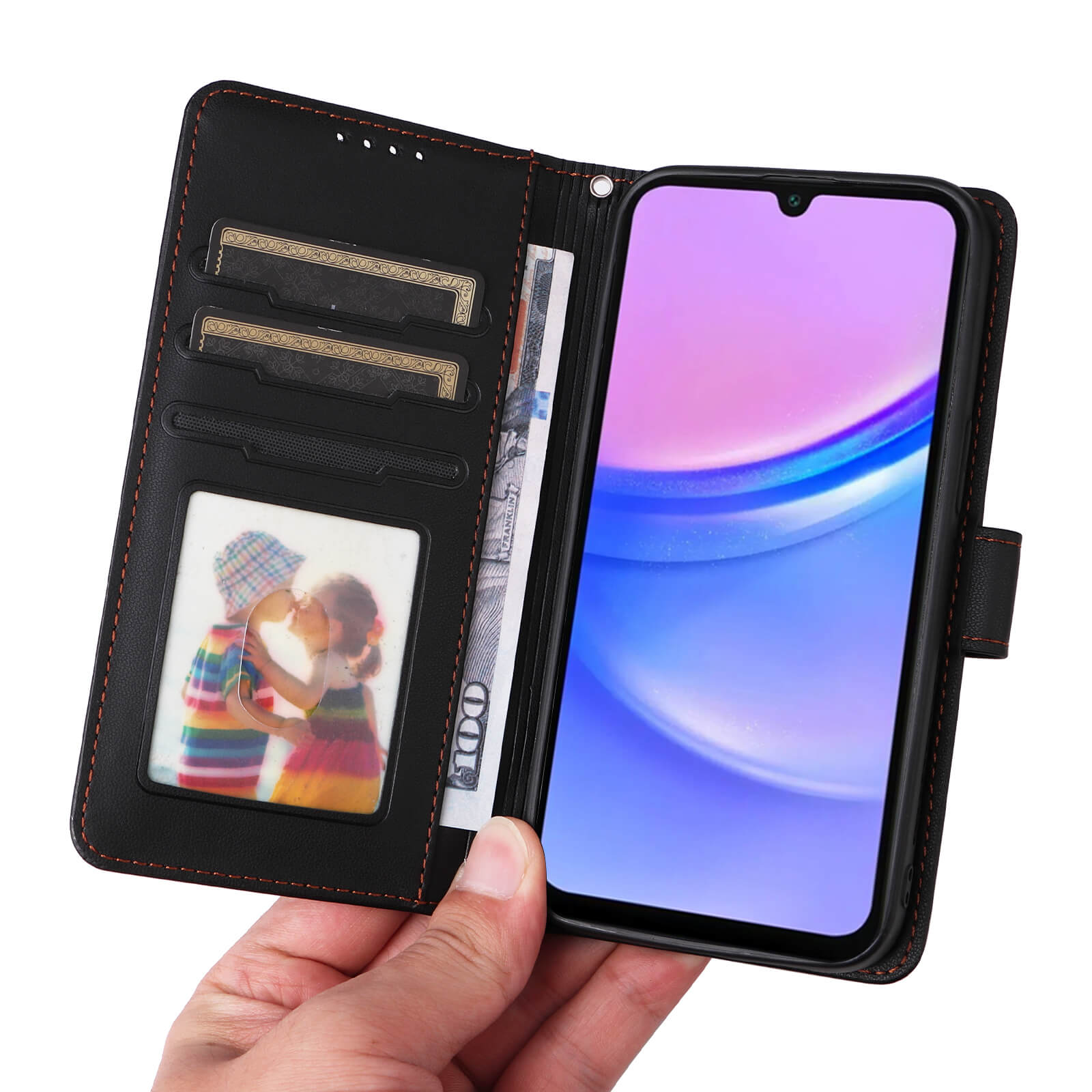 Galaxy A17 - Custodia portafoglio divisibile 2 in 1 