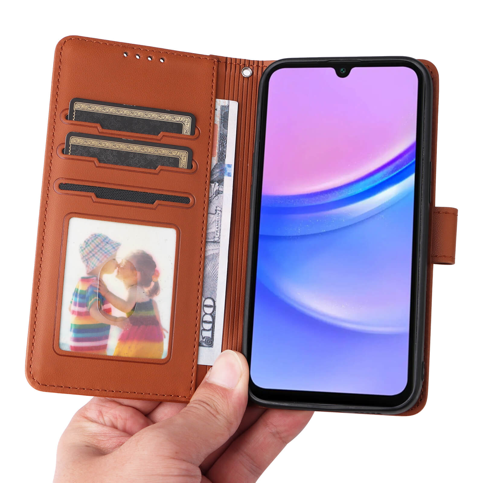 Galaxy A17 - Custodia portafoglio divisibile 2 in 1 