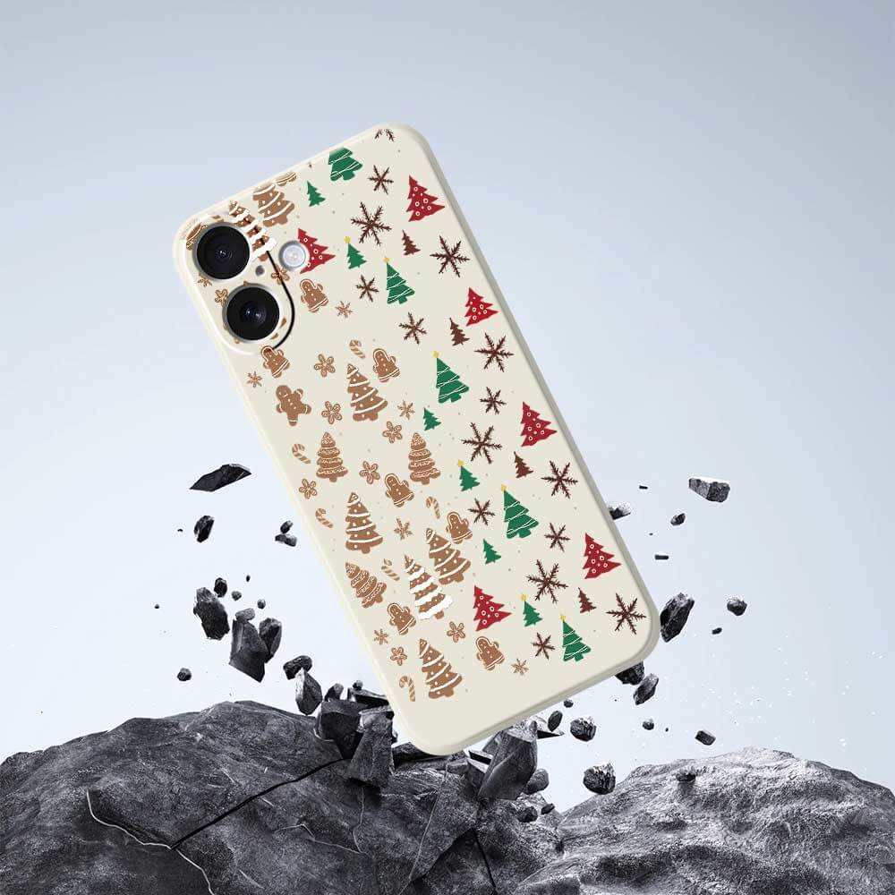 iPhone 17 - Silicone Rubber Case Christmas