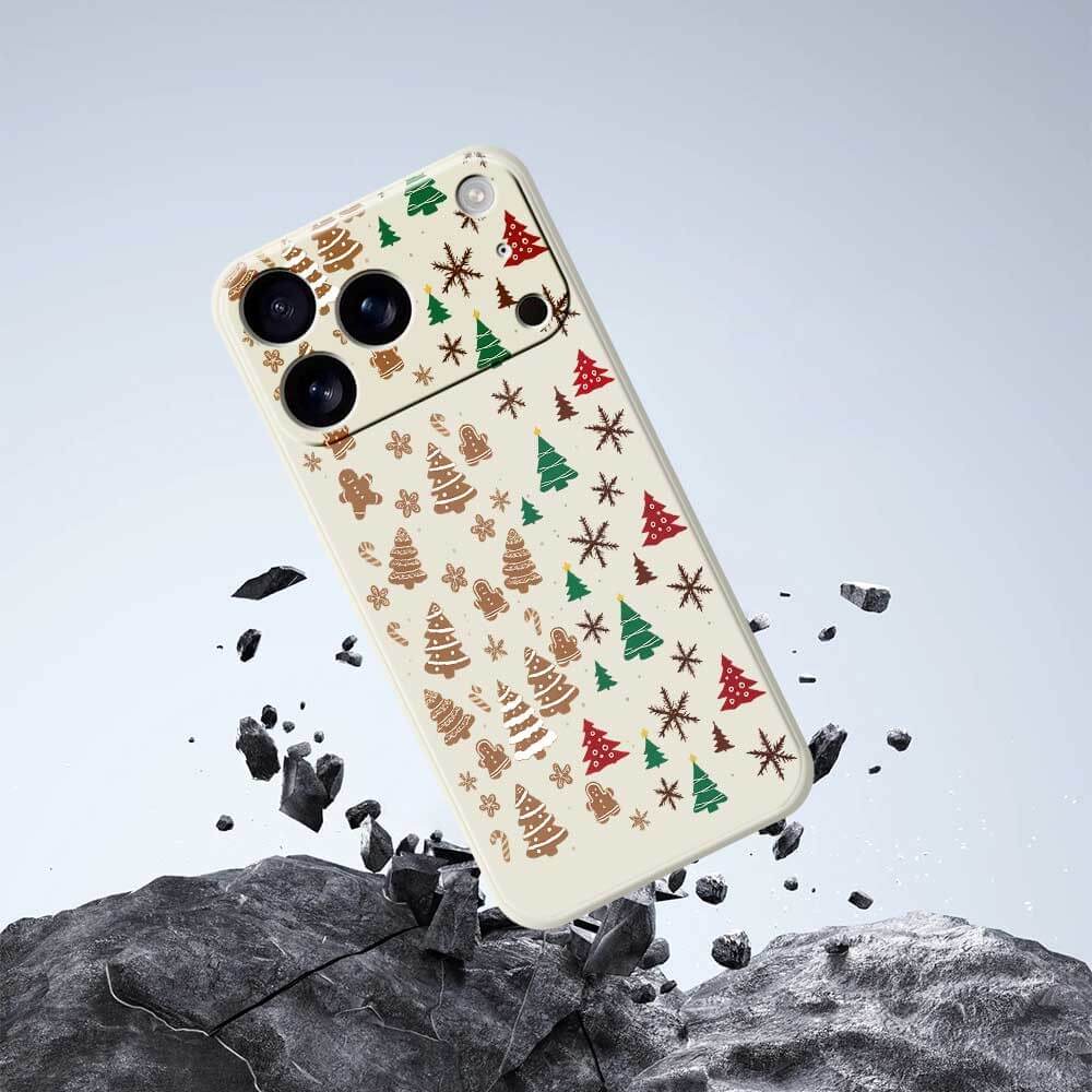 iPhone 17 Pro - Silikon Gummi Hülle Christmas