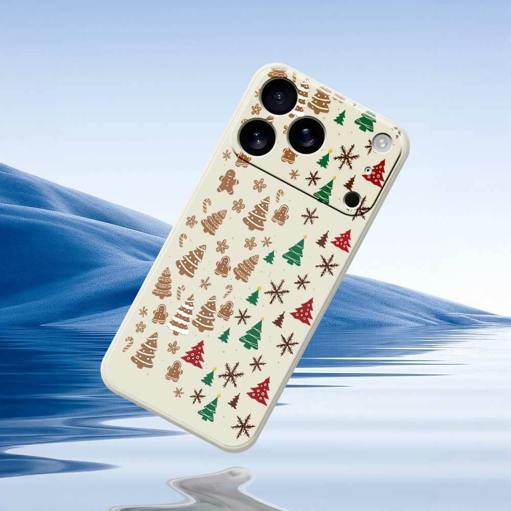 iPhone 17 Pro Max - Silikon Gummi Hülle Christmas