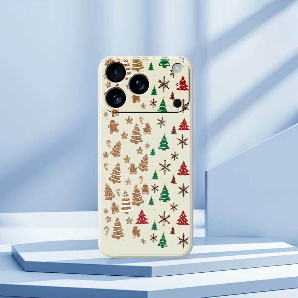 iPhone 17 Pro Max - Silikon Gummi Hülle Christmas