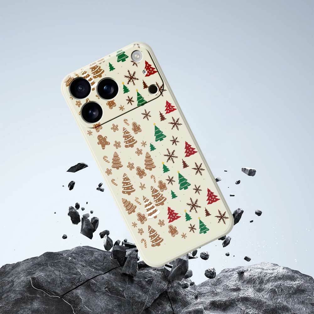 iPhone 17 Pro Max - Silikon Gummi Hülle Christmas