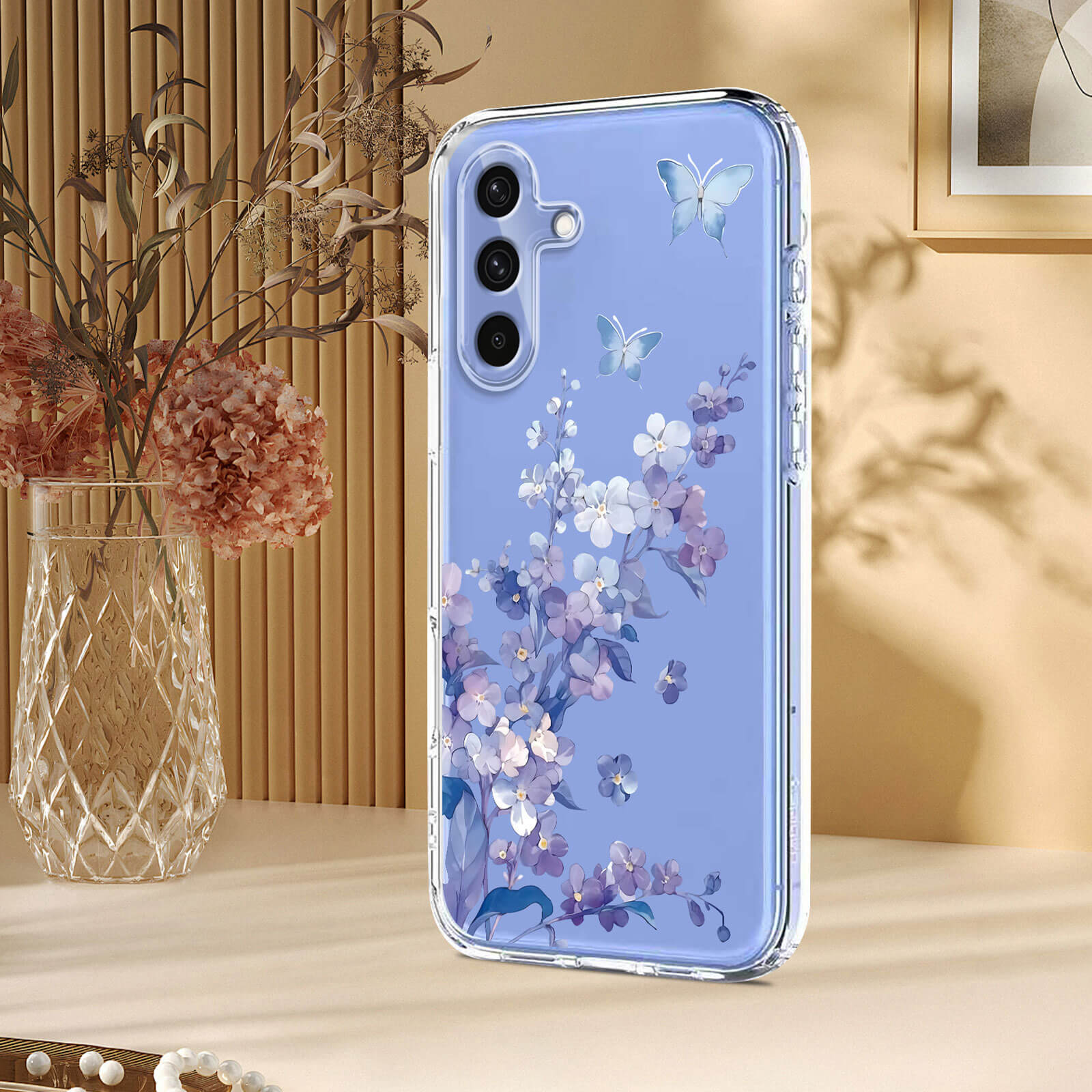 Galaxy S25 FE - Coque en caoutchouc silicone fleures