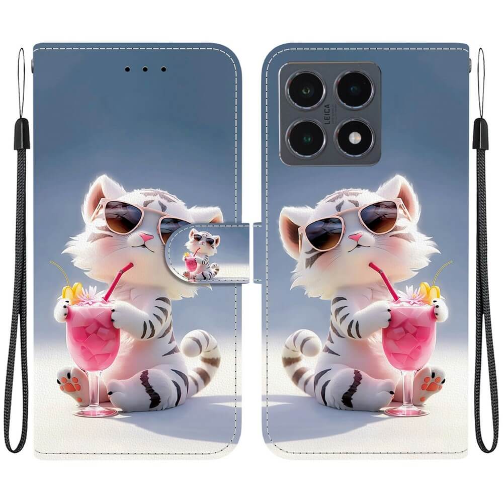 Xiaomi 15T - Custodia in pelle con motivo