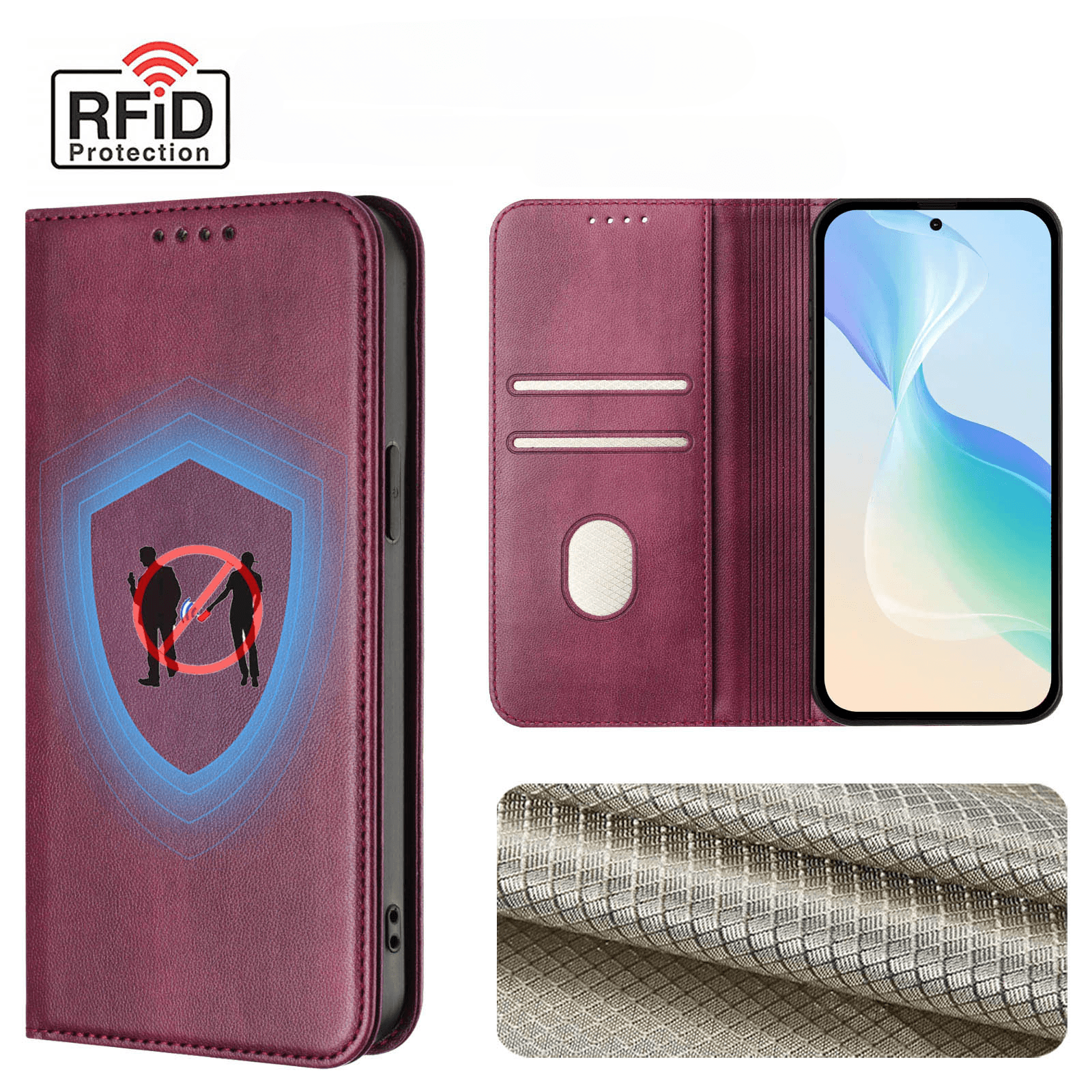 Xiaomi Redmi Note 15 5G - Flip Case with RFID Blocker 